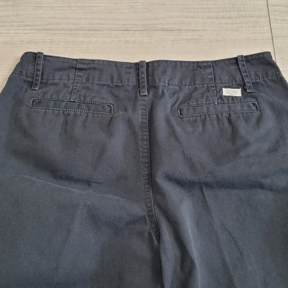 RLR Lauren Jeans Co. Ralph Lauren Shorts Womens 4 Black Chino Bermuda Preppy